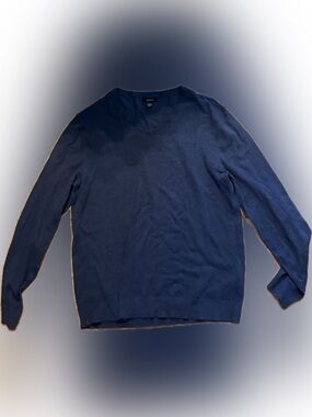 Men's Alfani Navy V-Neck Sweater
